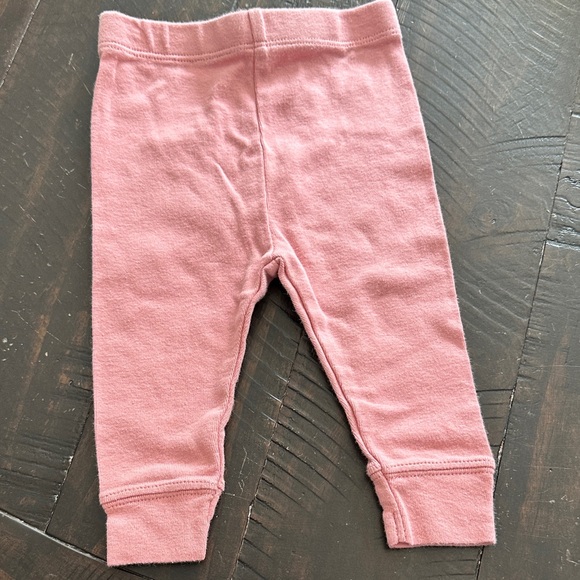 Cloud Island Pink and Olive Bodysuits and Pants Set of 3 Pants 2 Onesies | 0-3M - Picture 6 of 8